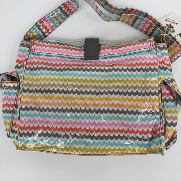 White and Orange Striped Messenger Baby Bag | New With Tags - Picture 8 of 8